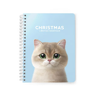 Christmas the British Shorthair Spring Note