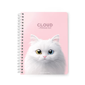 Cloud the Persian Cat Spring Note