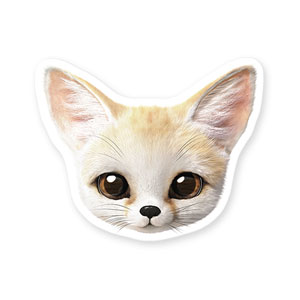 Denny the Fennec fox Face Deco Sticker
