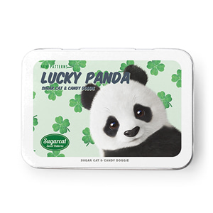 Panda’s Lucky Clover New Patterns Tin Case MINI