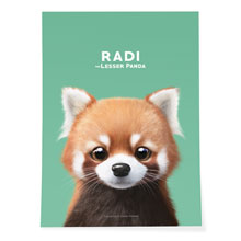 Radi the Lesser Panda Art Poster