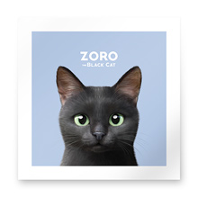 Zoro the Black Cat Art Print