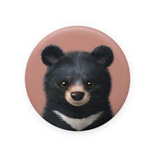 Bandal the Aisan Black Bear Mirror Button