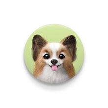Jerry the Papillon Pin/Magnet Button
