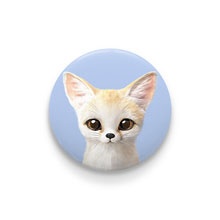 Denny the Fennec fox Pin/Magnet Button