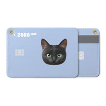 Zoro the Black Cat Face Card Holder