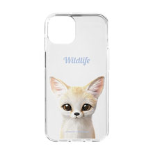 Denny the Fennec fox Simple Clear Jelly Case