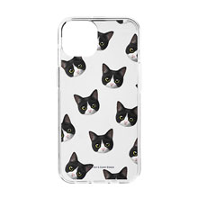 Tuxedo Face Patterns Clear Jelly Case