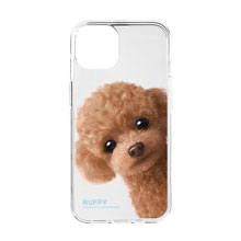 Ruffy the Poodle Peekaboo Clear Jelly Case
