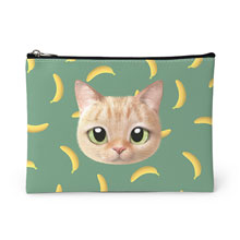 Luny’s Banana Face Leather Pouch