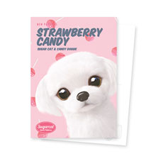 Doori’s Strawberry Candy New Patterns Postcard