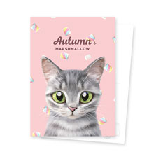 Autumn’s Marshmallow Postcard