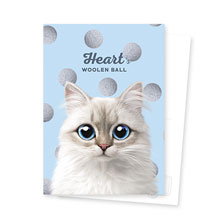 Heart’s Woolen Ball Postcard