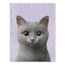 Nami the Russian Blue Soft Blanket