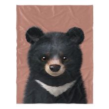 Bandal the Aisan Black Bear Soft Blanket