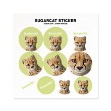 Samantha the Cheetah Sticker