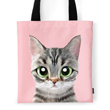 Momo the American shorthair cat Tote Bag