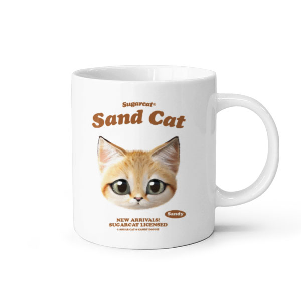 모래고양이 샌디 타입페이스 머그컵