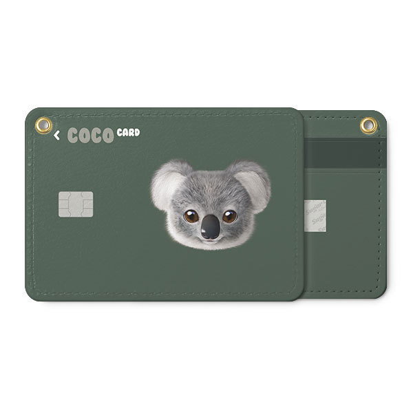 코알라 코코 얼굴 카드지갑