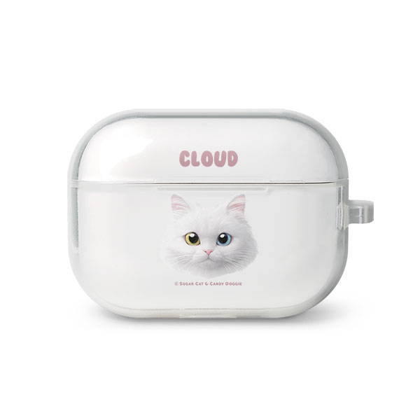 Cloud the Persian Cat Face AirPod Pro TPU Case