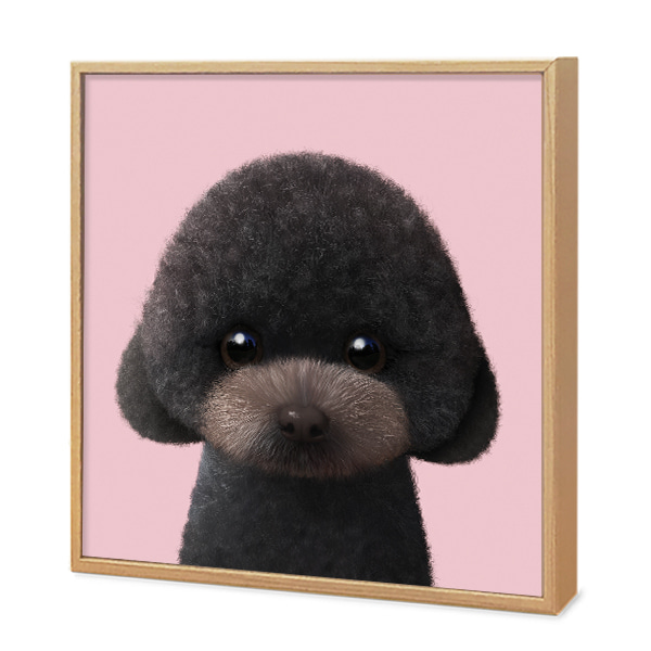 Choco the Black Poodle Artframe