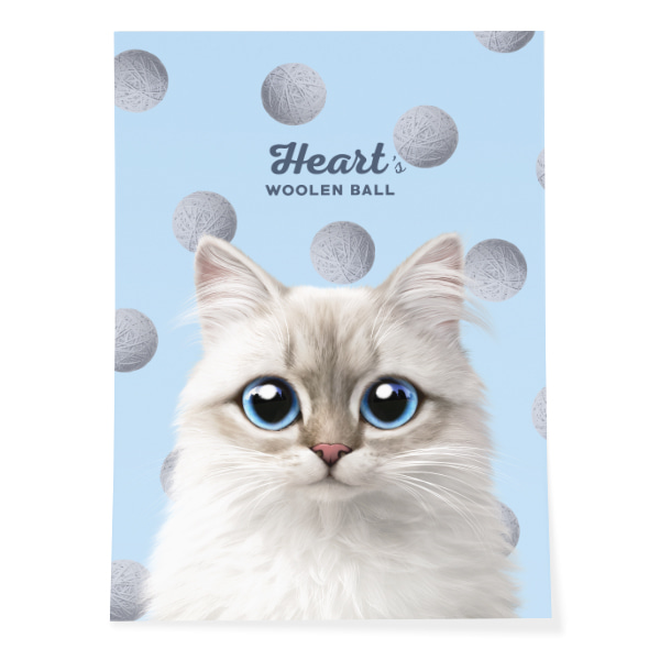 Heart’s Woolen Ball Art Poster