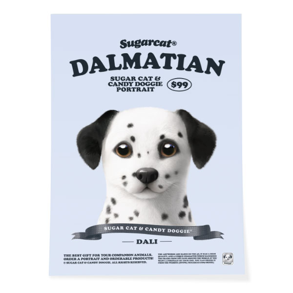 Dali the Dalmatian New Retro Art Poster