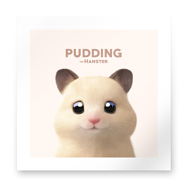 Pudding the Hamster Art Print