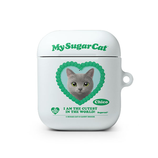 Chico the Russian Blue MyHeart AirPod Hard Case