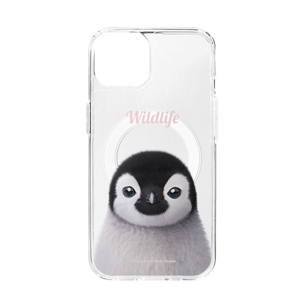 Peng Peng the Baby Penguin Simple Clear Gelhard Case (for MagSafe)