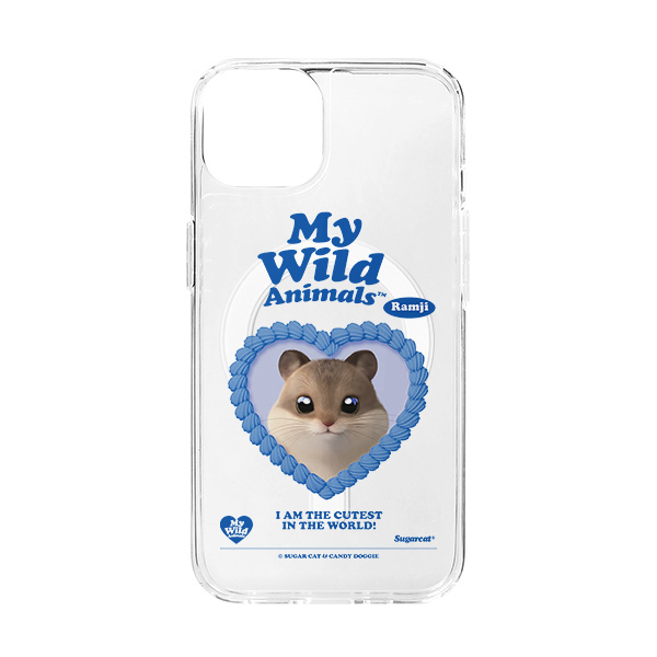Ramji the Hamster MyHeart Clear Gelhard Case (for MagSafe)