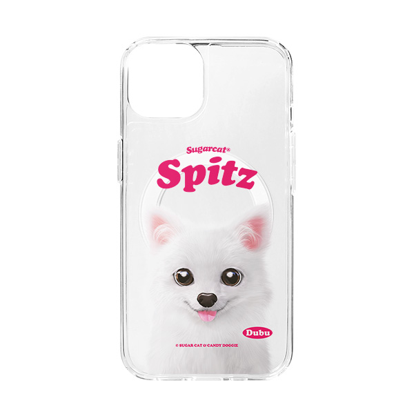 Dubu the Spitz Type Clear Gelhard Case (for MagSafe)
