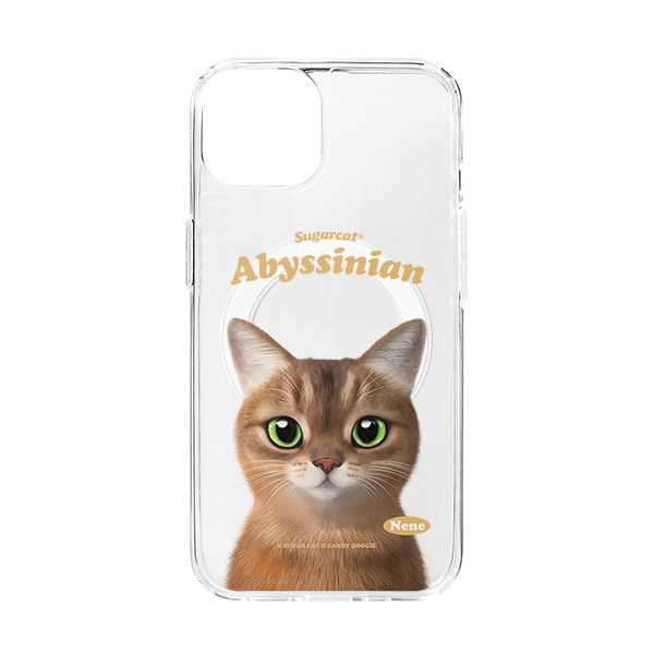 Nene the Abyssinian Type Clear Gelhard Case (for MagSafe)
