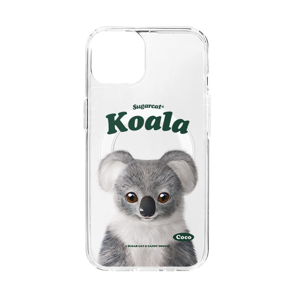Coco the Koala Type Clear Gelhard Case (for MagSafe)
