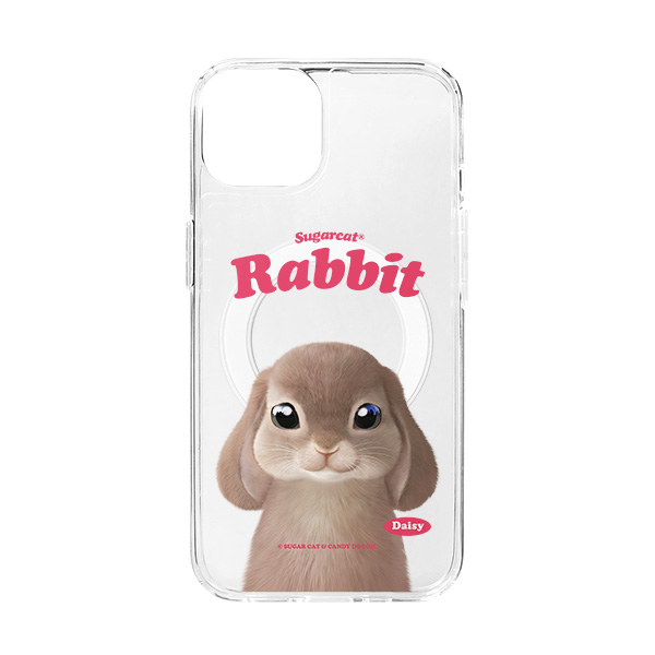 Daisy the Rabbit Type Clear Gelhard Case (for MagSafe)
