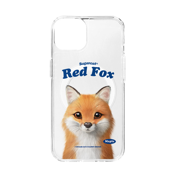 Maple the Red Fox Type Clear Gelhard Case (for MagSafe)