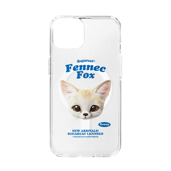 Denny the Fennec fox TypeFace Clear Gelhard Case (for MagSafe)