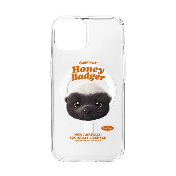 Honey Badger TypeFace Clear Gelhard Case (for MagSafe)