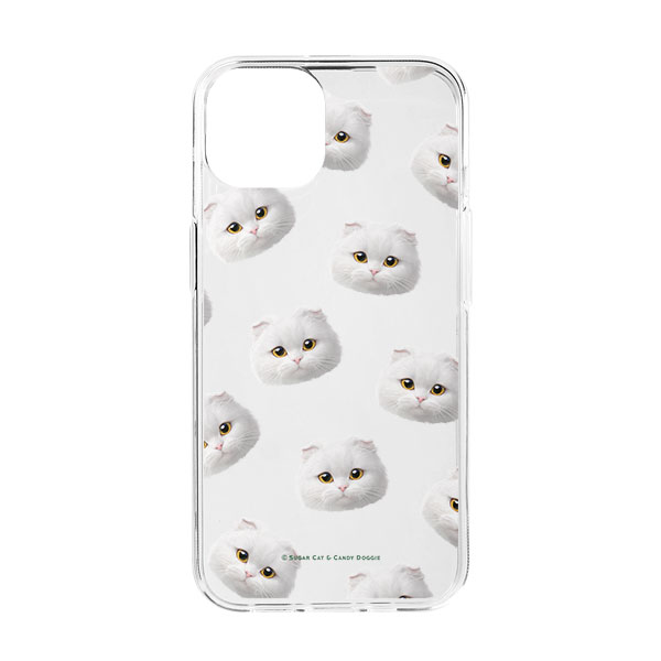 Dambi Face Patterns Clear Jelly Case