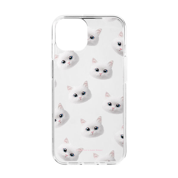Miho Face Patterns Clear Jelly Case