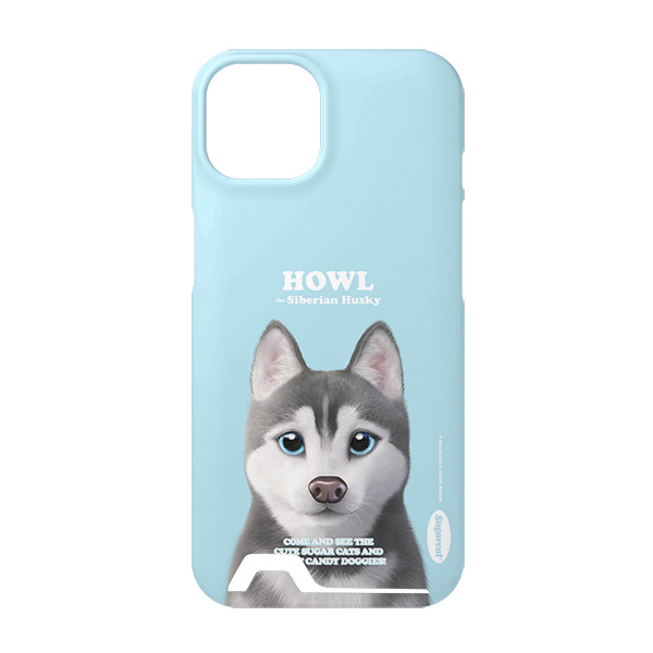 Howl the Siberian Husky Retro Under Card Hard Case