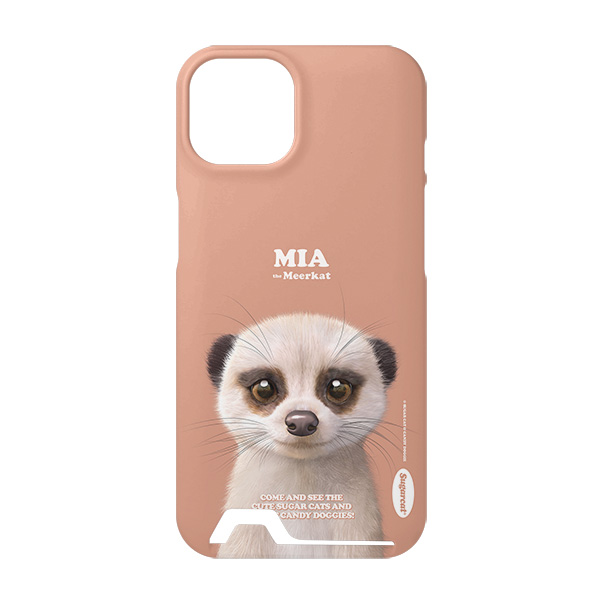 Mia the Meerkat Retro Under Card Hard Case