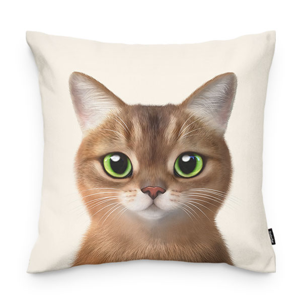 Nene the Abyssinian Throw Pillow