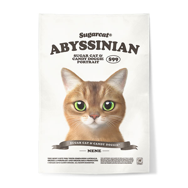 Nene the Abyssinian New Retro Fabric Poster