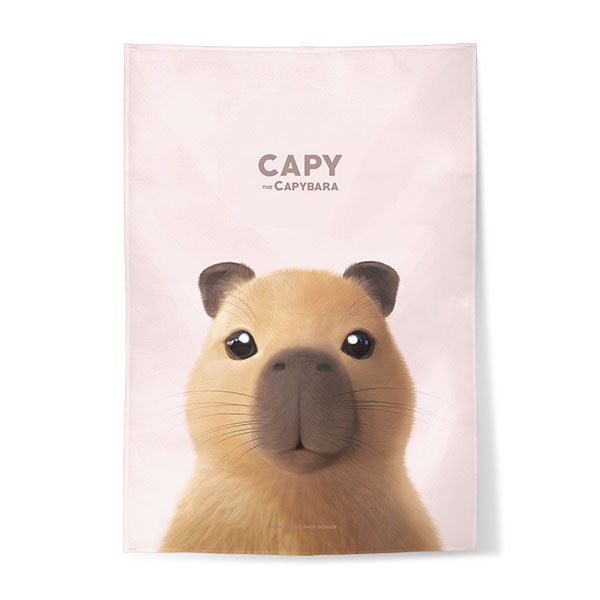 Capybara the Capy Fabric Poster