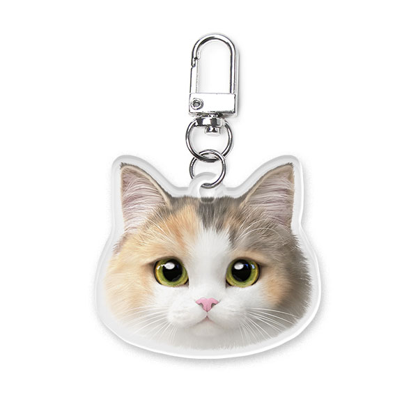 Gucci the Munchkin Face Acrylic Keyring (2mm Thick)