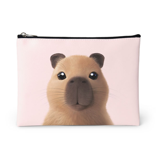 Capybara the Capy Leather Pouch