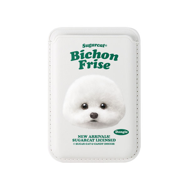 Dongle the Bichon TypeFace Magsafe Card Wallet