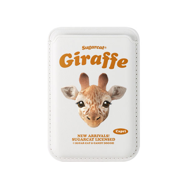 Capri the Giraffe TypeFace Magsafe Card Wallet