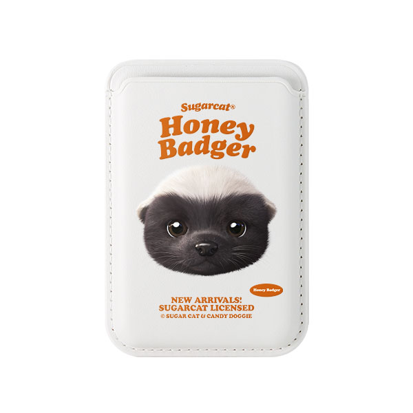 Honey Badger TypeFace Magsafe Card Wallet